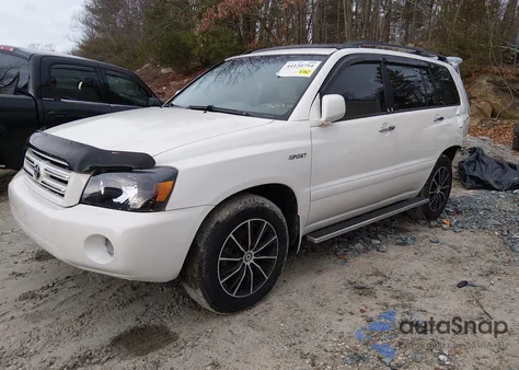 2006 Toyota Highlander Sport V6 из США, поврежденный, VIN JTEEP21A460167535